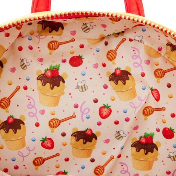 Loungefly Disney Exclusive Winnie The Pooh Ice Cream Backpack New with Tags - Picture 3 of 7
